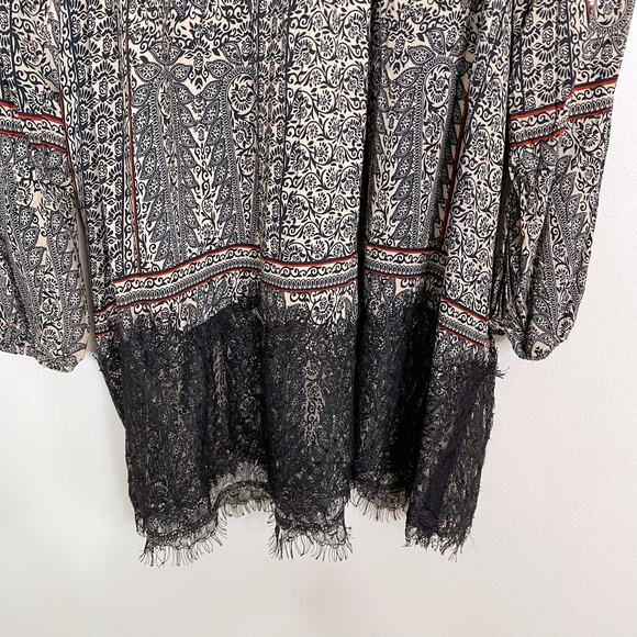 Anthropologie Vanessa Virginia Augusta Off The Shoulder Blouse Top Small S Lace - Picture 6 of 11